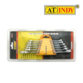 AT INDY Combination Spanner Set ชุดประแจปากตายข้าง ข้างแหวน (เกรดA) NBC19