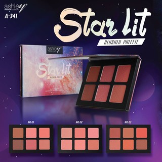 Ashley Star Lit Blusher Palette A341 21g แอชลี่ย์ สตาร์ ลิท บลัชเชอร์ พาเลท