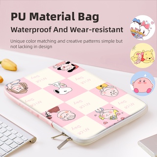 MUHEY ปลอกแล็ปท็อปลายการ์ตูนน่ารัก - กระเป๋าคลัทช์กันกระแทกห…