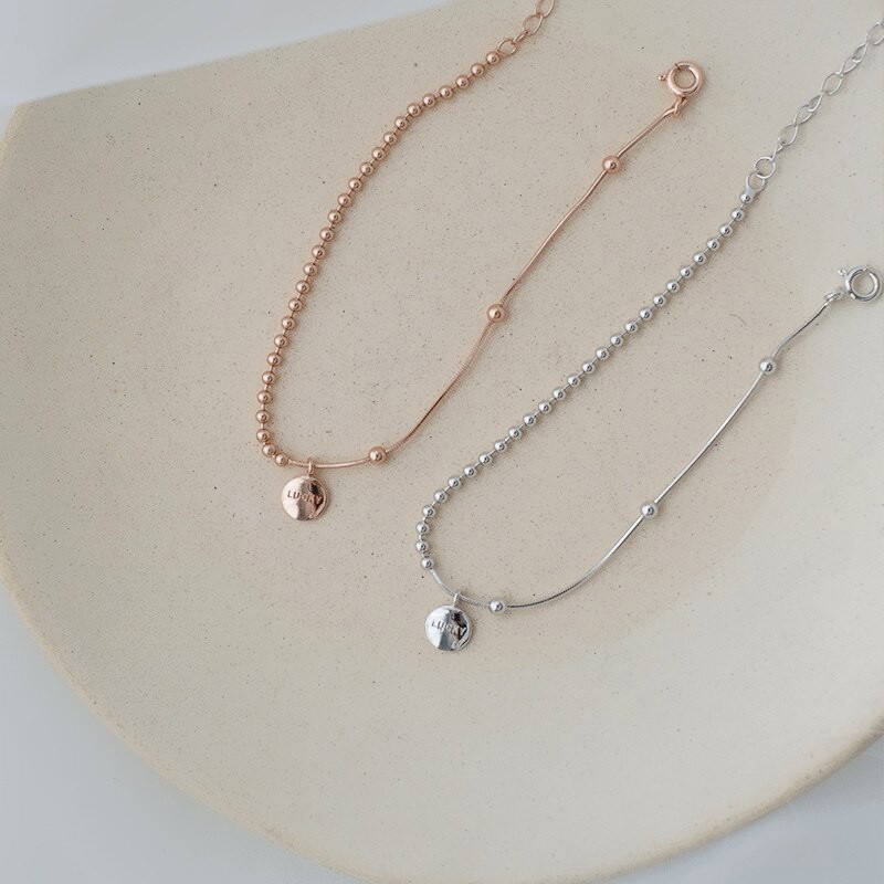 สร้อยข้อมือ สร้อย สร้อยเงิน 925 Mini Lucky เครื่องประดับแฟชั่น สร้อยข้อมือโชคดี สร้อยข้อมือแฟชั่น ❤สินค้าพร้อมส่ง❤