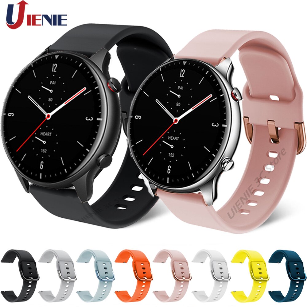 สายนาฬิกาข้อมือ วัสดุซิลิโคน สายนาฬิกาอัจฉริยะ สําหรับ Xiaomi Huami Amazfit Gtr 2 2e ขนาด 22 มม.