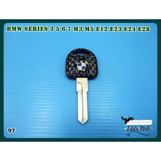 BMW SERIES 3 5 6 7 M3 M5 E12 E23 E24 E28 BLANK KEY "KEVLAR" (97)  // ลูกกุญแจ กุญแจเปล่า กุญแจรถยนต์ BMW เคฟล่า