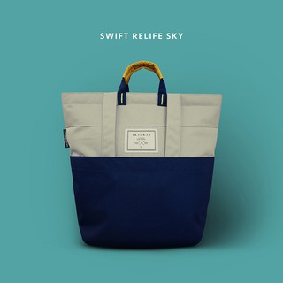 Swift relife sky backpack กระเป๋าเป้รีไซเคิลสีกากีกรม