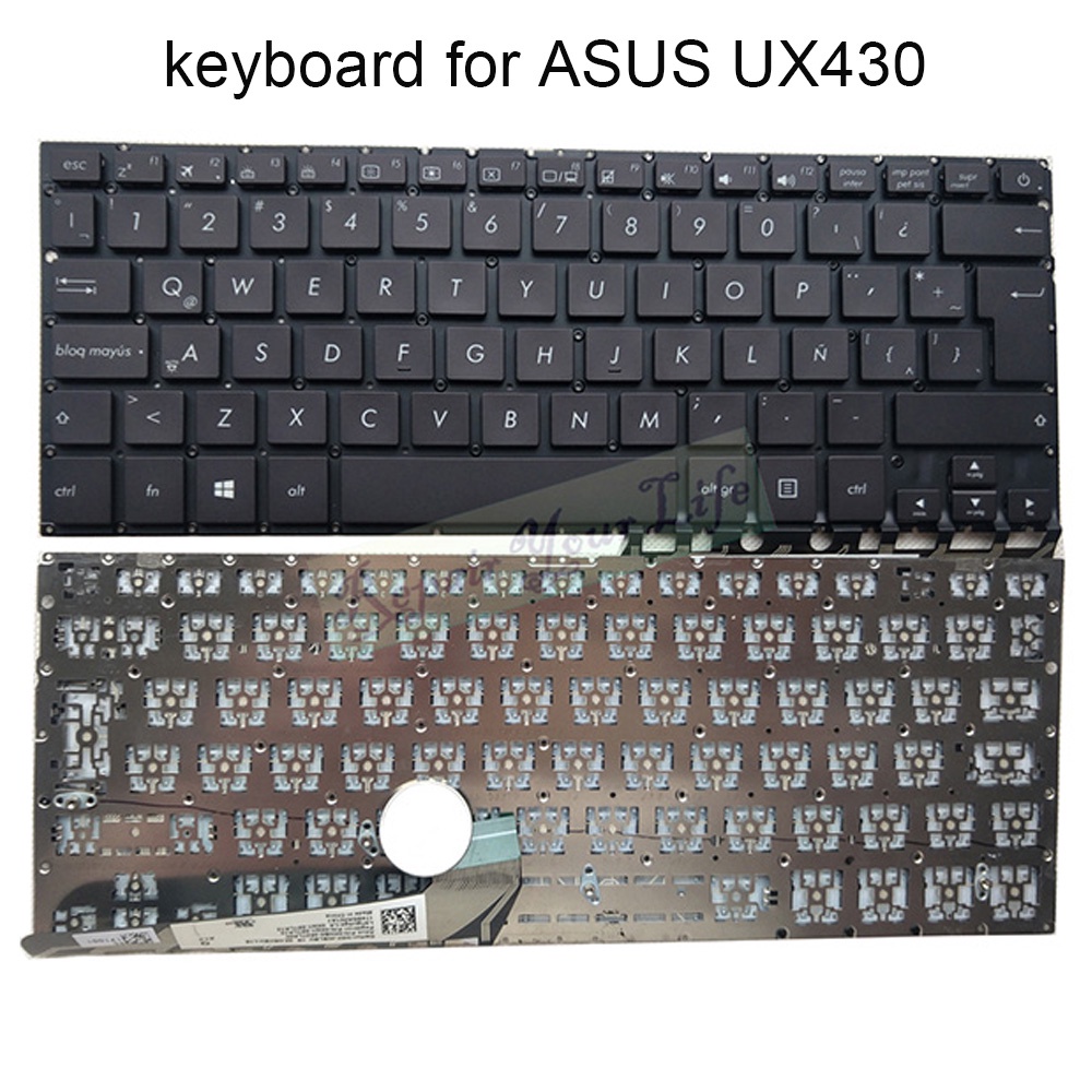 แป้นพิมพ์คอมพิวเตอร์ Ux430 Latin Laptop Keyboard For Asus Zenbook