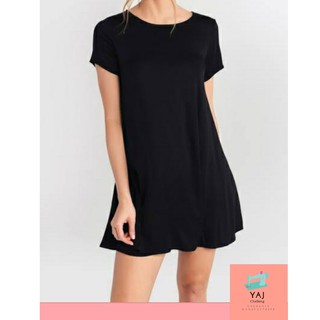 YAJ Tee Dress Short-Sleeved . T Shirt Dress
