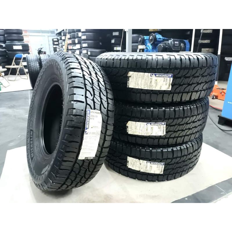 ยางใหม่ค้างปี 265/70R16 Michelin LTX Force ผลิตปี 2017 พร้อมจุ๊บลมแปซิฟิก 4 ตัว จัดส่งฟรีมีเก็บปลายท