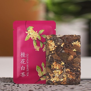 ชาขาวออสมันตัส Fujian Fuding Alpine ชาขาวออร์แกนิก มินิบิสกิตชาปรับปรุงภูมิคุ้มกันร่างกายชาต้านอนุมูลอิสระ