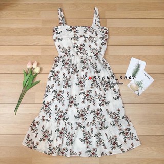 Dressสายเดี่ยวลายดอก