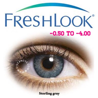 SHOP120 ลด120฿ Freshlook ColorblendสีSterlingGrayสายตา-050ถึง-425