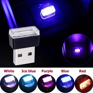 โคมไฟฉุกเฉิน LED USB ขนาดเล็ก แบบพกพา สีสันสดใส สําหรับตกแต่งรถยนต์