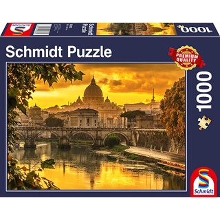 SCHMIDT: GOLDEN LIGHT OVER ROME (1000 Pieces) [Jigsaw Puzzle]