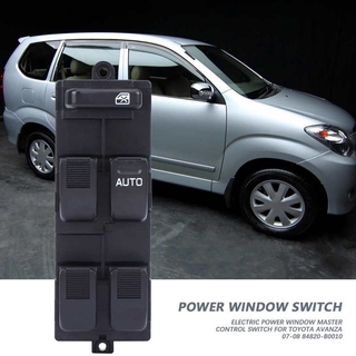 [READY STOCK] POWER สวิทช์ควบคุมหน้าต่างไฟฟ้าสําหรับ Toyota Avanza 07-08 84820 - B 0010