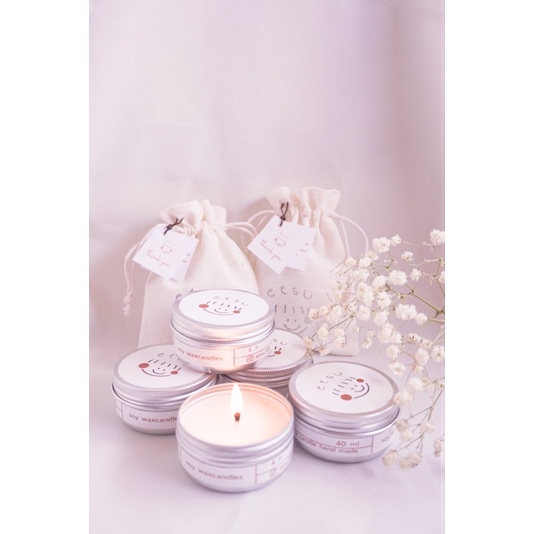 เทียนหอมไขถั่วเหลือง etsu ขนาด 40 ml