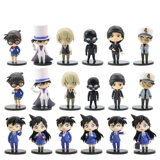 ฟิกเกอร์ PVC รูปนักสืบโคนัน Edogawa Konan Kaitou Kiddo Hattori Heiji Furuya Rei Akai Shuuichi Q Version 6 ชิ้น ต่อชุด