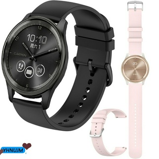 สายนาฬิกาข้อมือซิลิโคน แบบเปลี่ยน สําหรับ Garmin Vivomove Garmin Vivomove