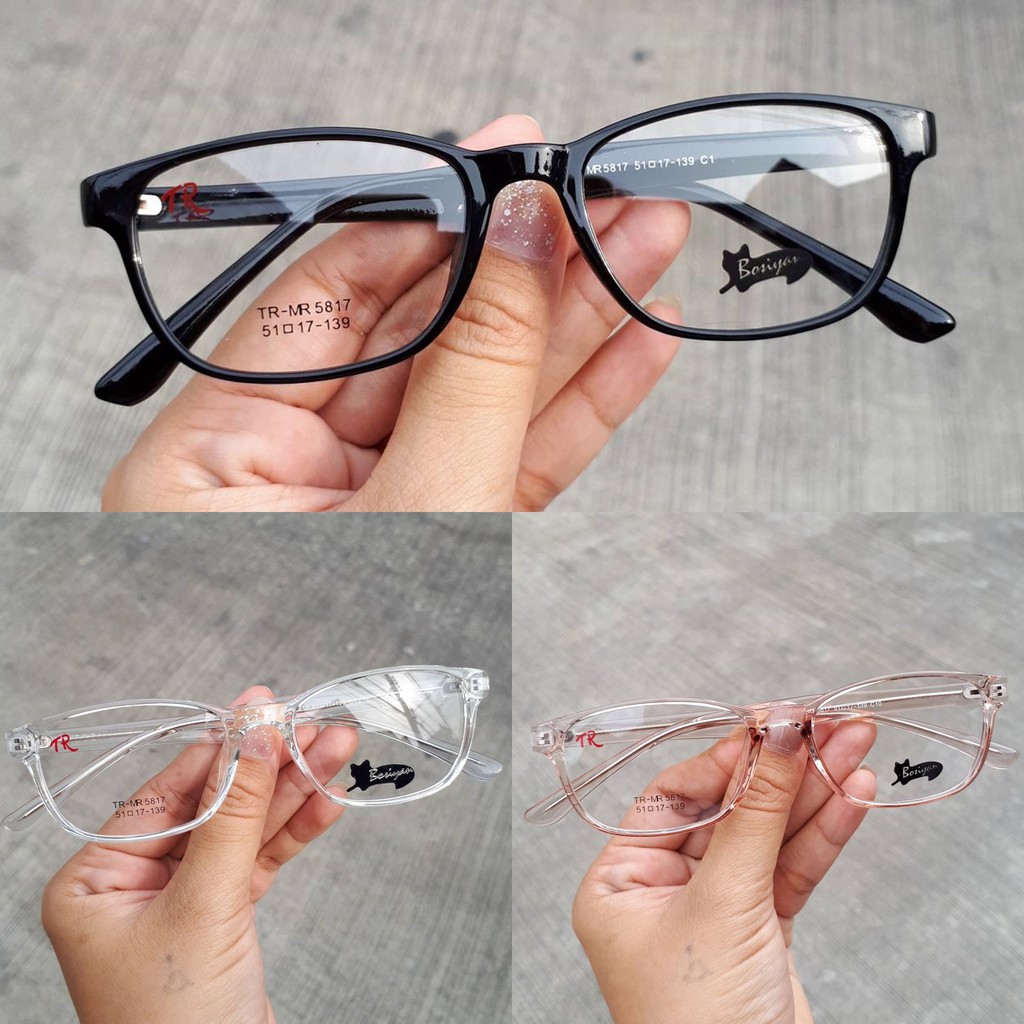 กรอบแว่น BOSIYAN รุ่น MR5817 งานTR90 ดัดปรับขาได้ แข็งแรง ทนทาน นำไปตัดเลนส์ได้จ้า