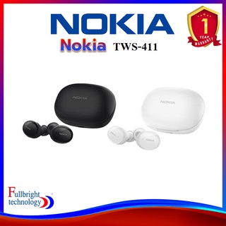 Nokia รุ่น TWS-411 หูฟังบลูทูธพกพา หูฟังไร้สาย,หูฟังบลูทูธ Tws ควบคุมเสียงสเตอริโอลดเสียงรบกวนพร้อมไมโครโฟนดีเลย์ต่ำ ประกันศูนย์ไทย 1 ปี