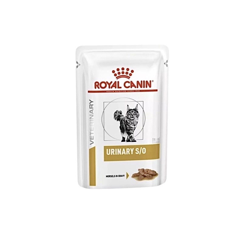 (Royal canin) Urinary S/O 85 G. อาหารโรคนิ่วและกระเพาะปัสสาวะอักเสบ ซอง 85 กรัม s/o แมว พร้อมส่ง