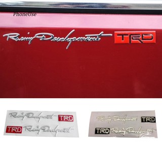 สติ๊กเกอร์ 3 D สำหรับติดรถยนต์ TRD