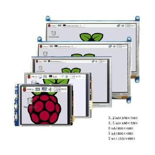 Raspberry Pi โมดูลหน้าจอสัมผัส HDMI LCD 3.2 3.5 5 7 นิ้ว รองรับ Raspberry Pi 2 3 B+ 3B+