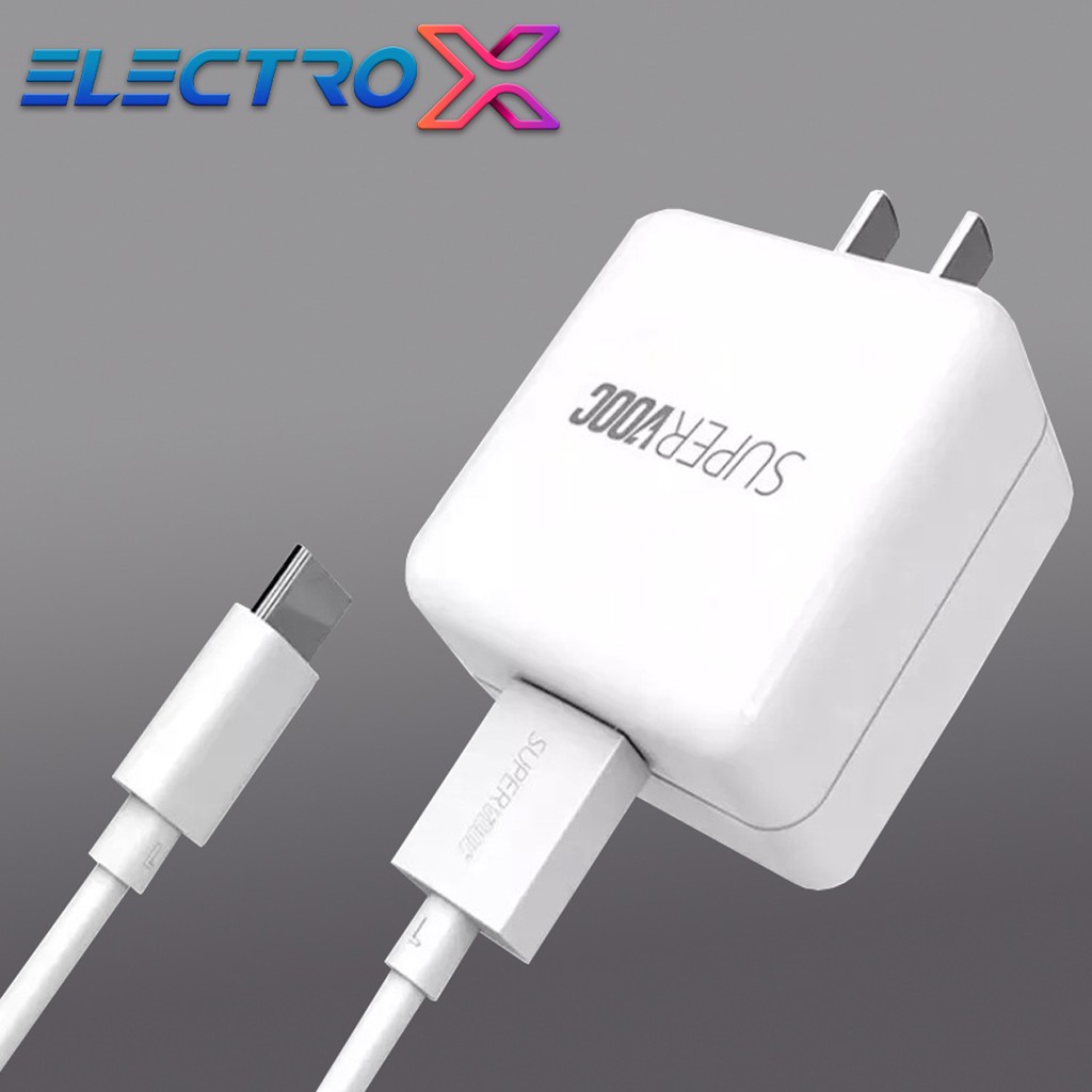 ชุดชาร์จ OPPO SUPER VOOC สายชาร์จ OPPO SUPER VOOC+หัวชาร์จ OPPO SUPER VOOC ใช้ได้กับ TYPE-C BY ELECT