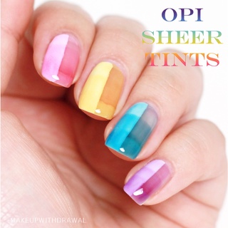 OPI tints Top coat -  Top coat สีๆ เพ้นเล็บได้หลายแบบ เก๋ๆได้หลายแบบเลยค่า