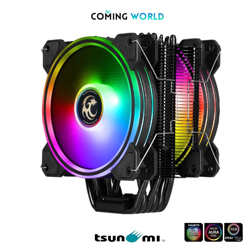 CPU COOLER (พัดลมระบายความร้อน) TSUNAMI Protector TSS-9100 ARGB