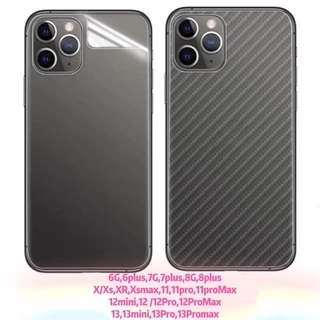ฟิล์มหลังสีใส ฟิล์มหลังลายเคฟล่าสำหรับiphone17promax 16promax 17Air 17pro 16plus 14/13/12/11 14PROMAX/13PROMAX/12PROMAX