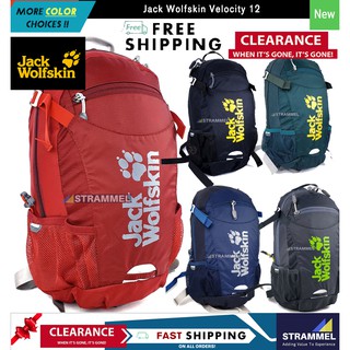 [รับประกัน 2 ปี] กระเป๋าเป้สะพายหลัง ลาย Jack Wolfskin Velocity 12 สําหรับปั่นจักรยาน เดินป่า เล่นกีฬา