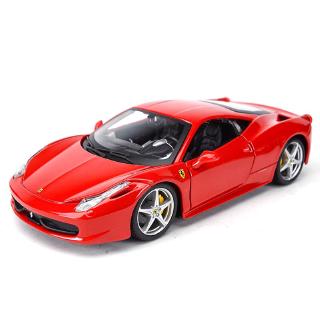 Bburago 1:24 Ferrari 458 Italia รถหล่อแบบคงที่โมเดลของเล่นงรถยนต์านอดิเรกของสะสม