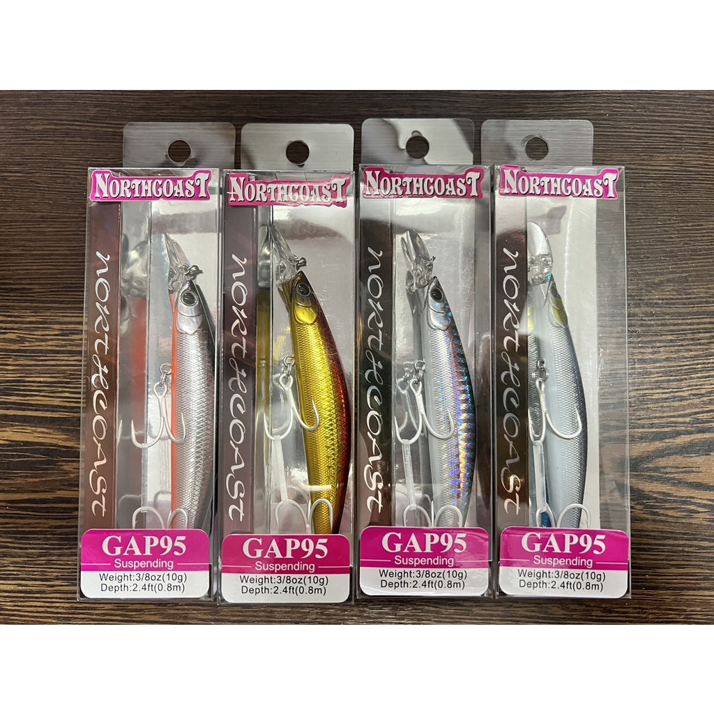 อุปกรณ์ตกปลา เหยื่อปลอมมีแอคชั่น Northcoast “รุ่น.GAP95” ลิ้นสั้น (เหยื่อปลอมตีปลาสาก) – โปรปัง