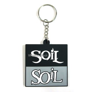 SOIL พวงกุญแจ ยาง เท่ๆ   อีโม ร็อค เมทัล  พร้อมส่ง SIL274