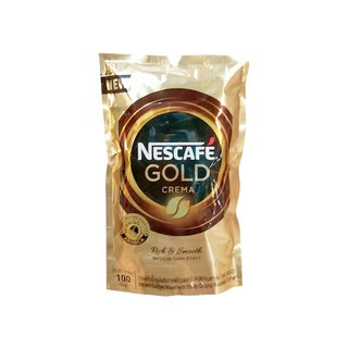 เนสกาแฟ โกลด์ เครมา ริช&amp;สมูท 100กรัม NESCAFE GOLD CREMA RICH&amp;SMOOTH COFFEE