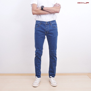 Mens jeans กางเกงยีนส์ผู้ชาย 7476011 ยีนส์ผ้ายืด กางเกงยีนส์ขากระบอกเล็ก(เป้ากระดุม) 👉