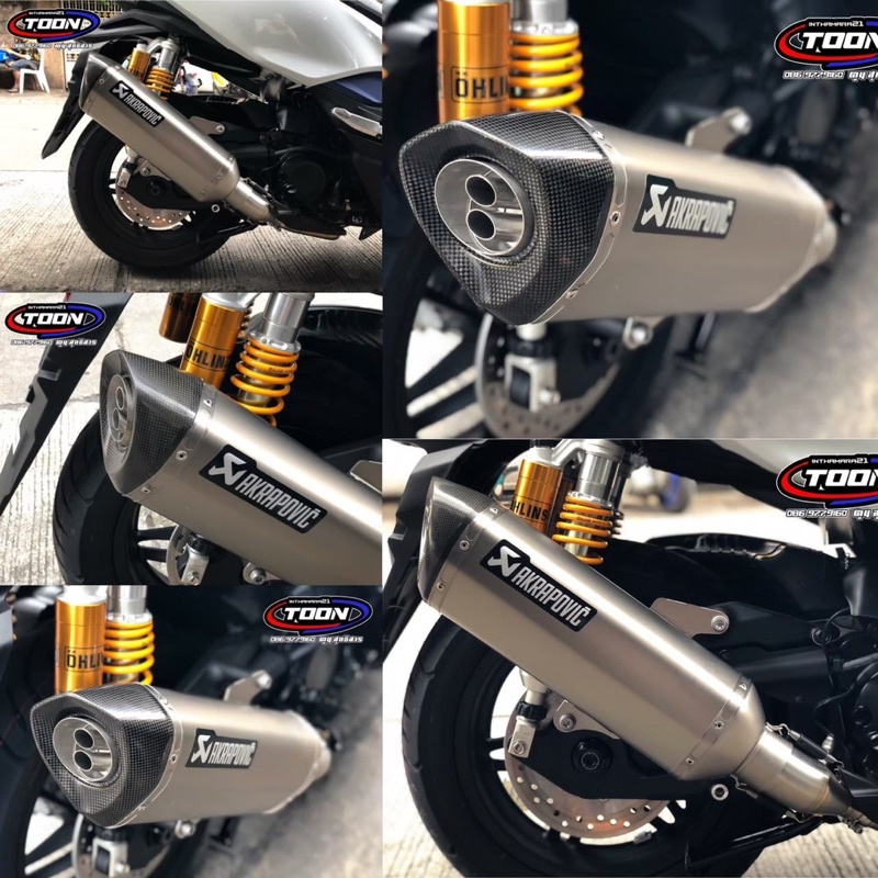 ท่อAkrapovicแท้ พร้อมSlip-on ตรงรุ่น #ADV350 #Forza300 #Forza350 #Xmax300