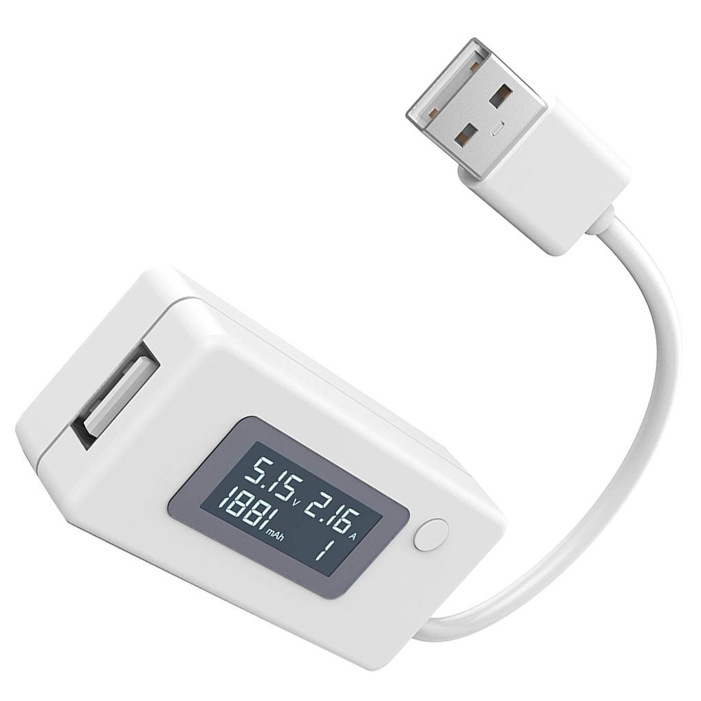 LCD USB เครื่องตรวจจับโวลต์มิเตอร์แอมป์มิเตอร์ Charger เครื่องทดสอบความจุเครื่องวัดแรงดันไฟฟ้า QC2.0 3 - 15V
