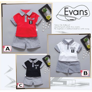 เสื้อผ้าเด็ก ชุด Evans เสื้อพร้อมกางเกง