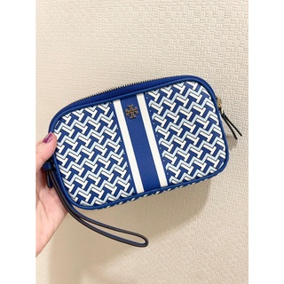 (ส่งฟรี) TORY BURCH T-ZAG WRISTLET กระเป๋าคล้องมือ กระเป๋าคล้องแขน ขนาด 7 นิ้ว ช่องใส่บัตร 1 ช่อง ใส่ธนบัตรตามยาวได้