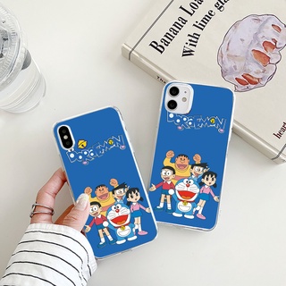 Doraemon เคสไอโฟน 13pro 14 plus cartoon 8พลัส 7 8 Plus Se2020 เคส iPhone 11 12 13 promax phone case X Xr Xs max cover