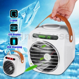 Portable 3 Speed Wind USB Mini Air Conditioning fan w/ 350ML Water Tank Cooler