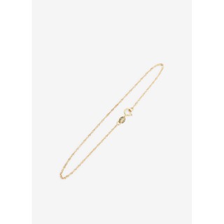 สร้อยข้อมือสิงคโปร์ ขนาด 1 มิลลิเมตรทำจากทองคำ 14K Singapore Bracelet in 14k Yellow Gold (1.0mm)