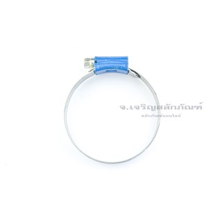 เข็มขัดรัดท่อหัวฟ้า ABA ขนาด 14 - 112 mm แคล้มรัดท่อ เข็มขัดรัดท่อ ABA Hose Clamp ด้านในเรียบ คุณภาพอย่างดี SWEDEN