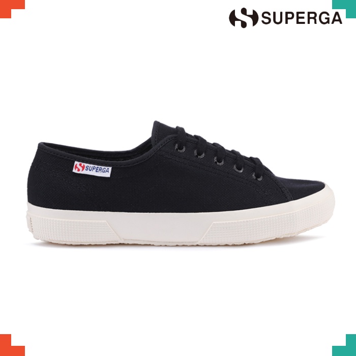 Superga สําหรับผู้หญิงรองเท้าผู้ชายรองเท้าผ้าใบรองเท้า 2725 Nude สีดํา S4116EWAIV
