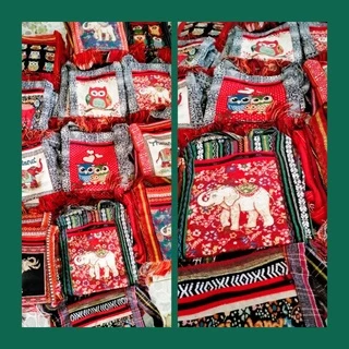 กระเป๋าย่าม กระเป๋าย่ามผ้าเมืองเหนือผ้าทอราคาถูก# ราคาส่ง#