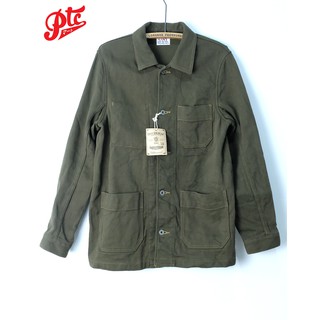 เสื้อแจ็คเก็ต ONI DENIM ONI-03100 OLVDR SASHIKO DOBBY WORK JACKET