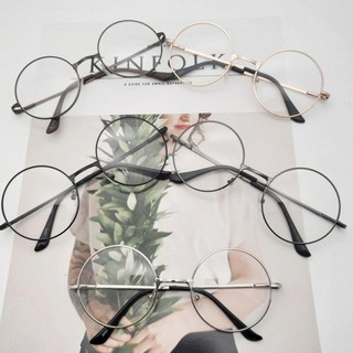 Eco Fashion glasses แว่นตากรองแสง แว่นกรองแสง ทรงกลม Black (กรองแสงคอม กรองแสงมือถือ ถนอมสายตา)