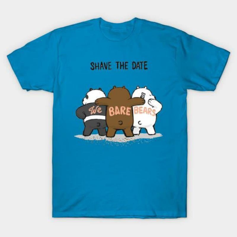 WE ARE BARE BEAR BLUE HUG TSHIRT