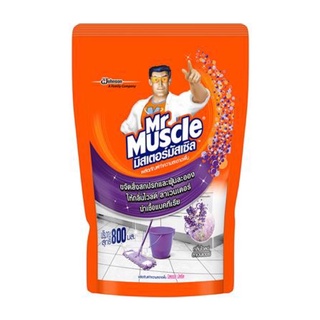 น้ำยาทำความสะอาดพื้น MR.MUSCLE 800ml WILD LAVENDER. FLOOR CLEANER MR.MUSCLE 800ML WILD LAVENDER