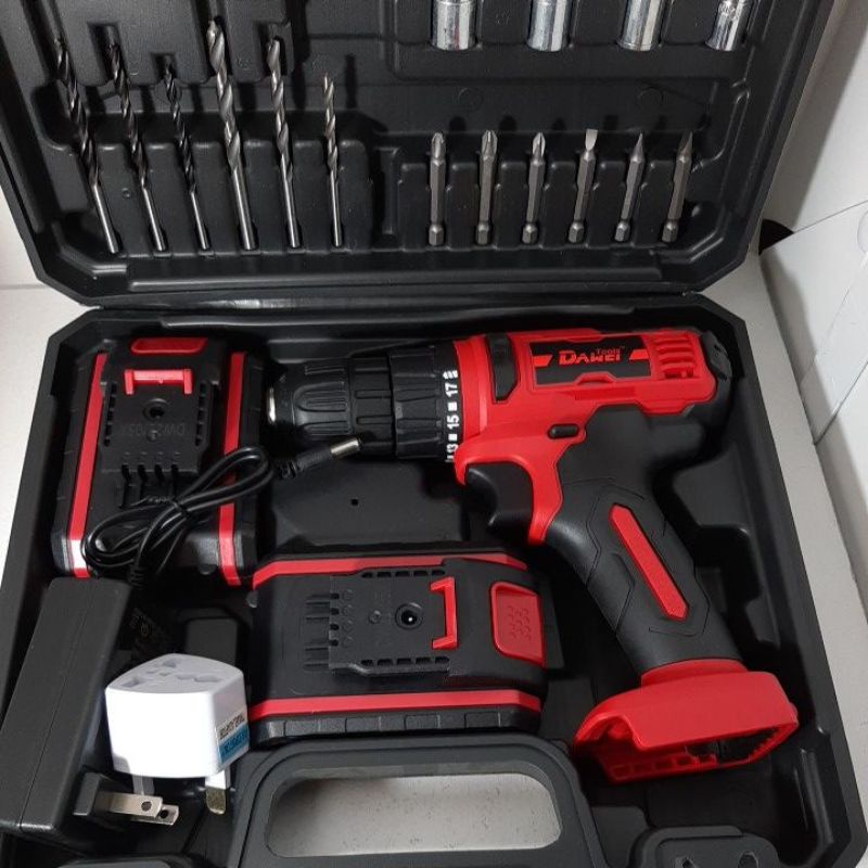 38vF-20V 2speed Dawei/Hi-xiaomi สว่านไร้สาย cw 2bateries