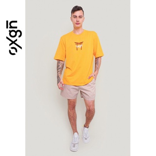 เสื้อตราหานคู่ - โลโก้ผู้ชาย OXGN เสื้อยืดกราฟิกขนาดใหญ่S-5XL